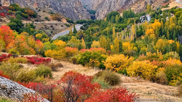 Günpınar Vadisi’nde Sonbahar'da Renk Cümbüşüne Büründü! — Fotoğraf 1