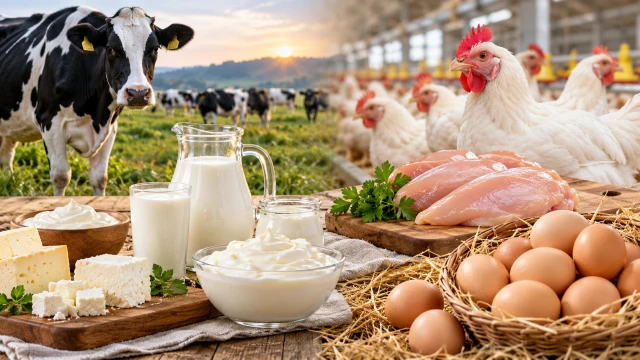 Türkiye’de Süt, Tavuk Eti ve Yumurta Üretimi Artıyor