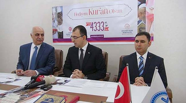 Malatya'da Hediyem Kur'an Olsun Kampanyası