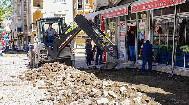 Tevfik Temelli Caddesi'nde Çalışmalar Sürüyor