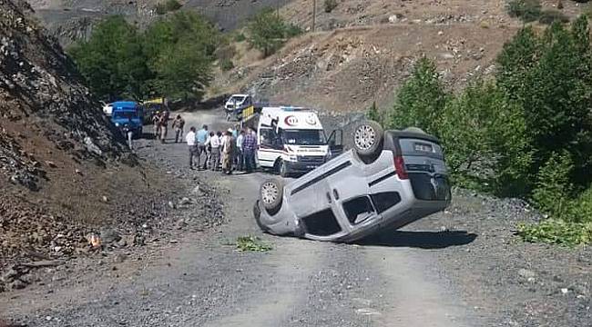 Malatya Pütürge İlçesinde Kaza 1 Ölü 4 Yaralı