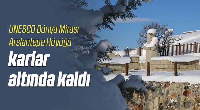 Arslantepe Höyüğü Karlar Altında Kaldı