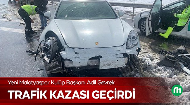 Adil Gevrek Trafik Kazası Geçirdi!