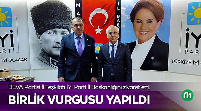 DEVA Partisi'nden İYİ Parti Malatya Teşkilatına Ziyaret