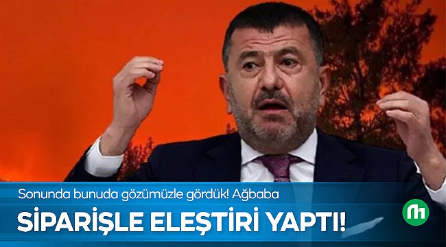Veli Ağbaba'dan Aylar Sonra Sipariş Eleştiri!
