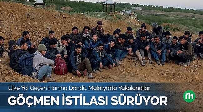 Malatya'da Bir Kamyon Dolusu Göçmen Yakalandı