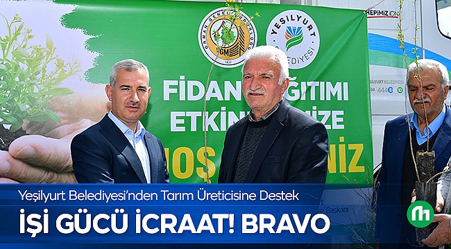 Yeşilyurt Belediyesi 60 Bin Meyve Fidanı Dağıttı