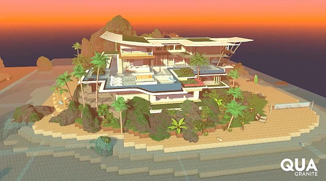 QUA, Sandbox’taki adasında villa tasarımını tamamladı
