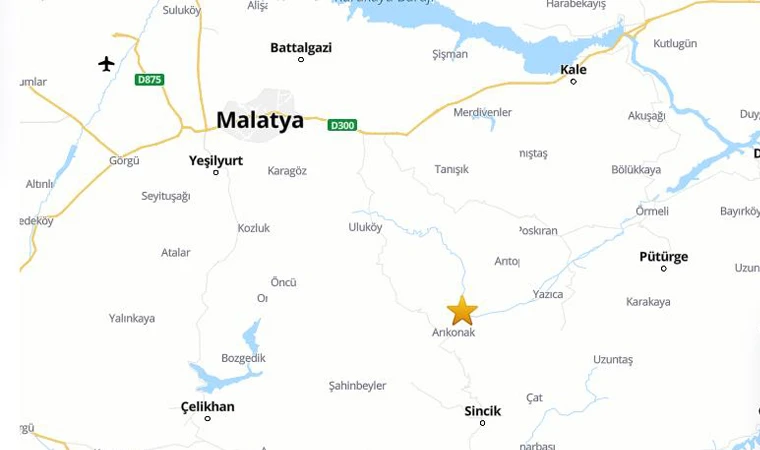 Malatya Pütürge İlçesinde Deprem Oldu!