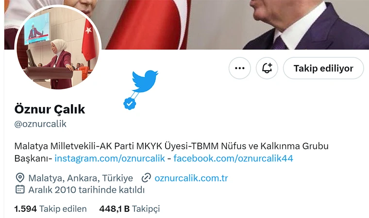 Twitter Öznur Çalık'ın Rütbesini Söktü