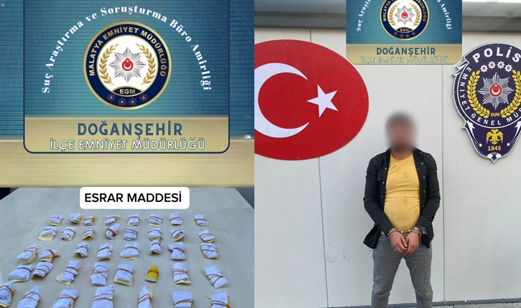 Malatya Doğanşehir İlçesinde Esrar Ele Geçirdi!