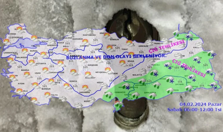 Meteoroloji’den buzlanma ve don uyarısı