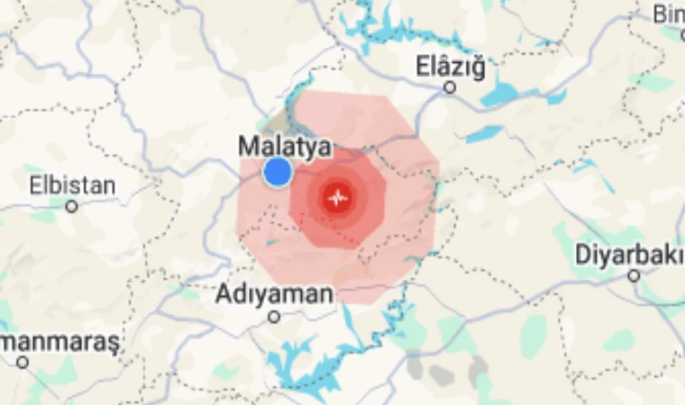 Malatya’da 4.3 Büyüklüğünde Deprem!