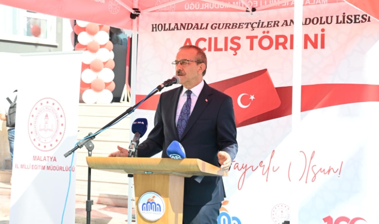 Malatya'da Hollandalı Gurbetçiler Lisesi Açıldı!