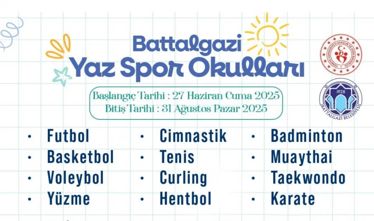 Battalgazi Belediyesi Yaz Spor Okulları Açtı