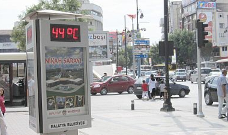 Malatya'da Hava Sıcaklığı 44 Dereceyi Bulacak!