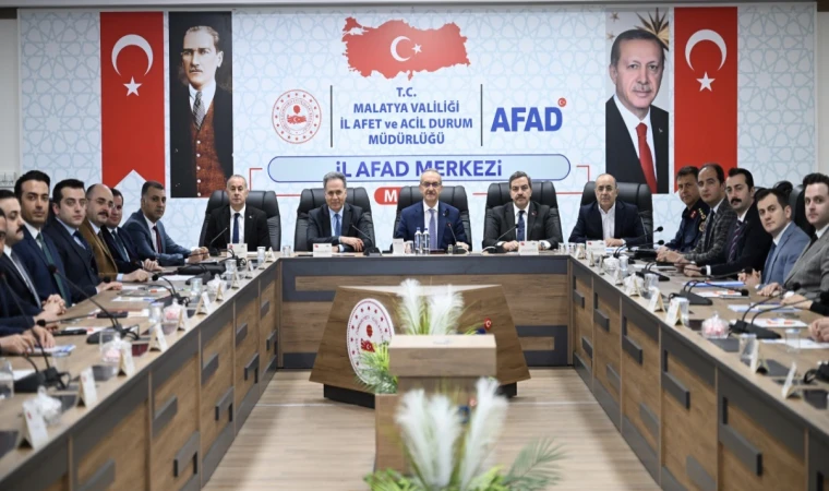 Malatya’da Afet Riski Azaltma Planı Masaya Yatırıldı
