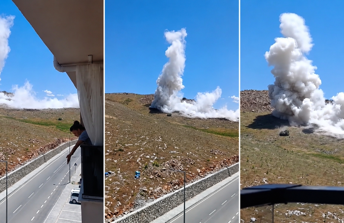 İkizce Deprem Konutları’nda Dinamitli Patlatma Korkuttu