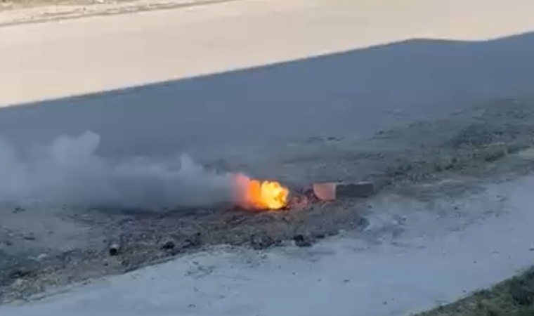 Yer Altındaki Elektrik Hattında Yangın Paniği