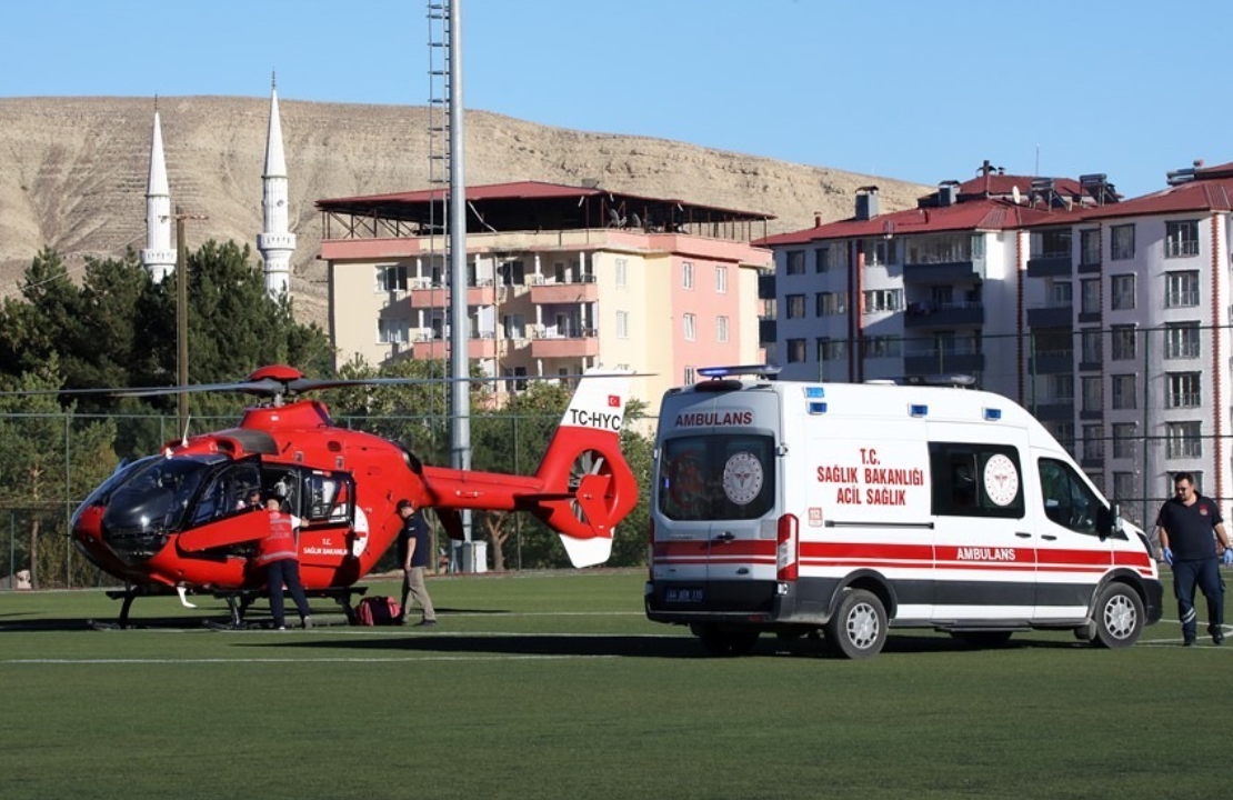 Malatya'da Hava Ambulansı Kalp Krizi Şüphesiyle Havalandı