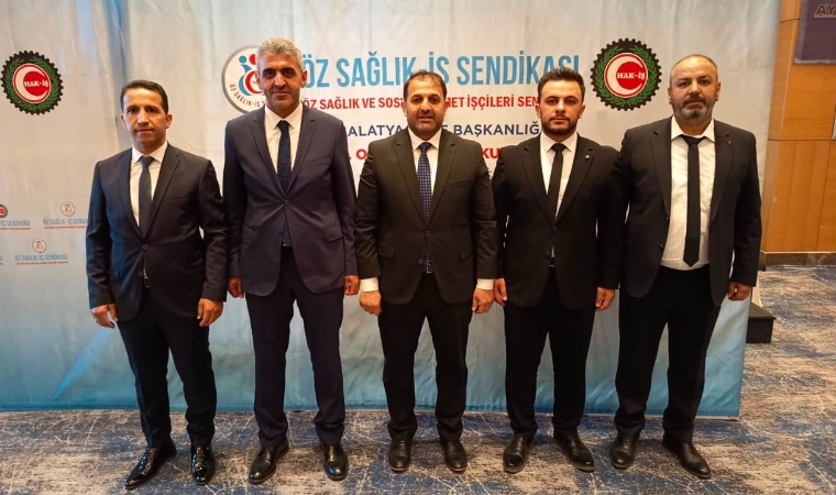 Öz Sağlık-İş Malatya Şubesi’nde Türkoğlu Güven Tazeledi