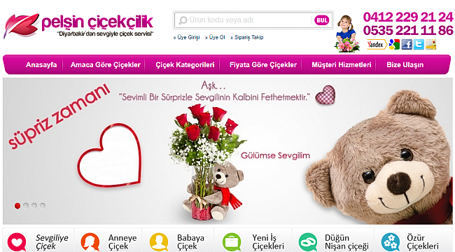 Diyarbakır çiçek gönderme siteleri