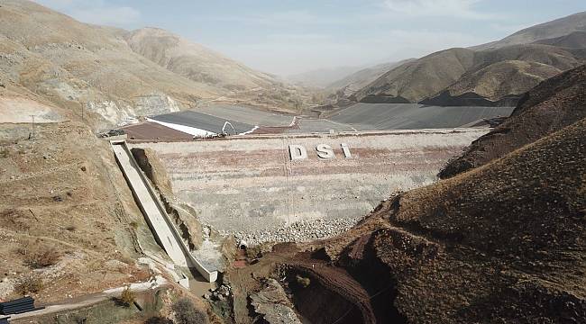 Erkenek Barajı'nda Çalışmalar Devam Ediyor