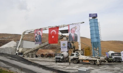 Malatya’nın beton santrali üretime başladı