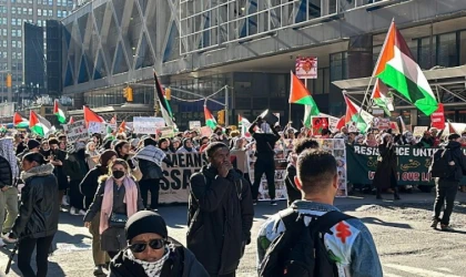 New York’ta Filistin için protesto!