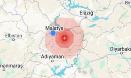 Malatya’da 4.3 Büyüklüğünde Deprem!