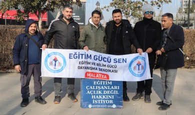 Malatya'da Eğitimciler Yüzde 11'lik Zammı Protesto Etti!