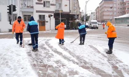 Battalgazi Belediyesi Kar Temizliğini Sürdürüyor