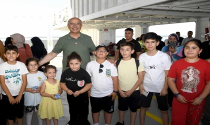 Malatya Büyükşehir Belediyesi’nden Çocuklara Feribot Gezisi