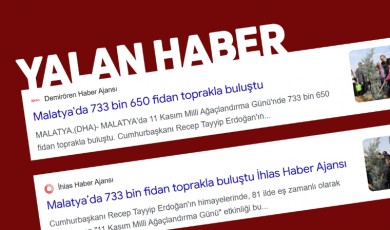 Malatya'da İHA ve DHA Yalan Habere Devam Etti!