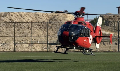 Malatya’da Kalp Krizi Geçiren Hasta’ya Helikopter Ambulans Yetişti