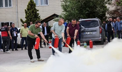 Çankaya Belediyesi Personeline Yangın Eğitimi ve Tatbikat