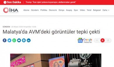 Malatya Park AVM, Abonesi Olduğu İHA'dan Eleştirildi! Kıyamet Koptu!
