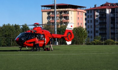 Malatya'da Ambulans Helikopter 7 Aylık Bebek İçin Havalandı!