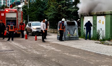 Malatya’da Elektrik Trafosu Alev Aldı! Panik Oluştu!
