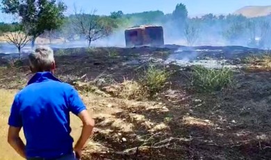 Darende’de Çıkan Yangın Hasara Yol Açtı