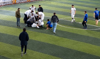 Malatya’da Halı Sahada Hayat Kurtaran Müdahale