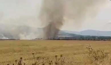 Yeşilyurt’ta Tarımsal Üretim Sahasında Yangın