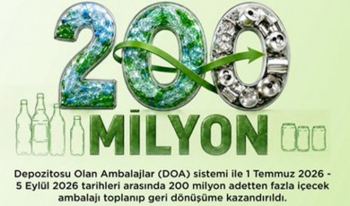 Depozito Sisteminde 205 Milyon Ambalaj Toplandı
