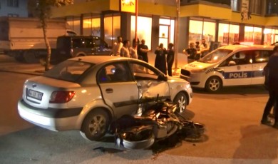 Malatya'da Motosiklet İle Otomobil Çarpıştı: 2 Yaralı