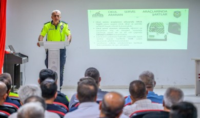 Okul Servislerine Yeni Dönem Öncesi Trafik Eğitimi