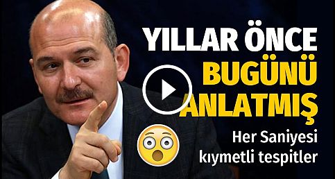 SÜLEYMAN SOYLU AKP'YE SALLIYOR